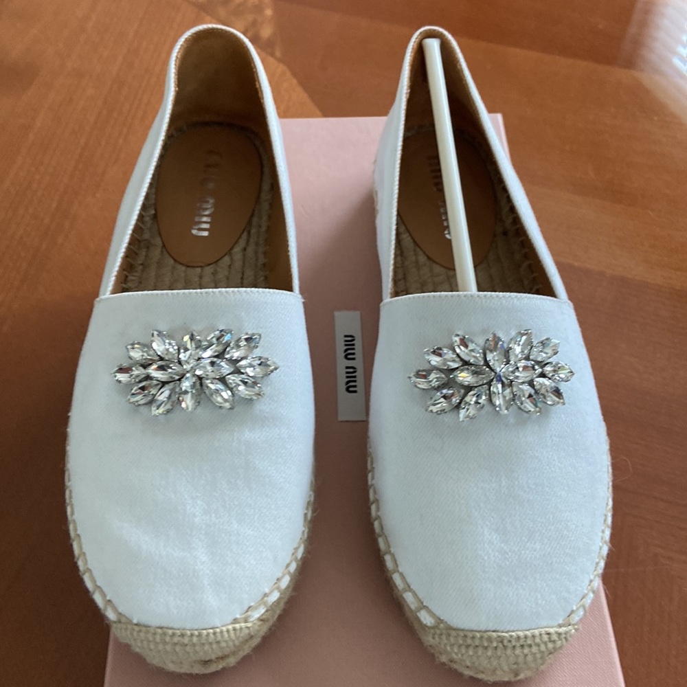 100% Authentic Miu Miu Espadrilles. Size 38 - image 3